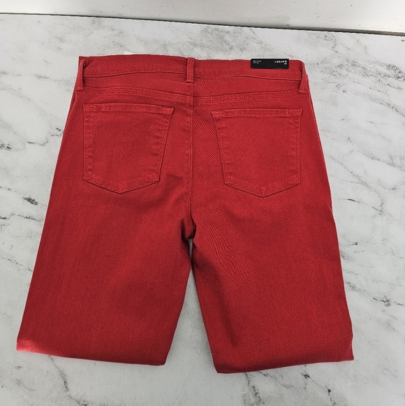 J Brand Skinny Crop Low Rise Red Jeans 30 NWT - Picture 6 of 10